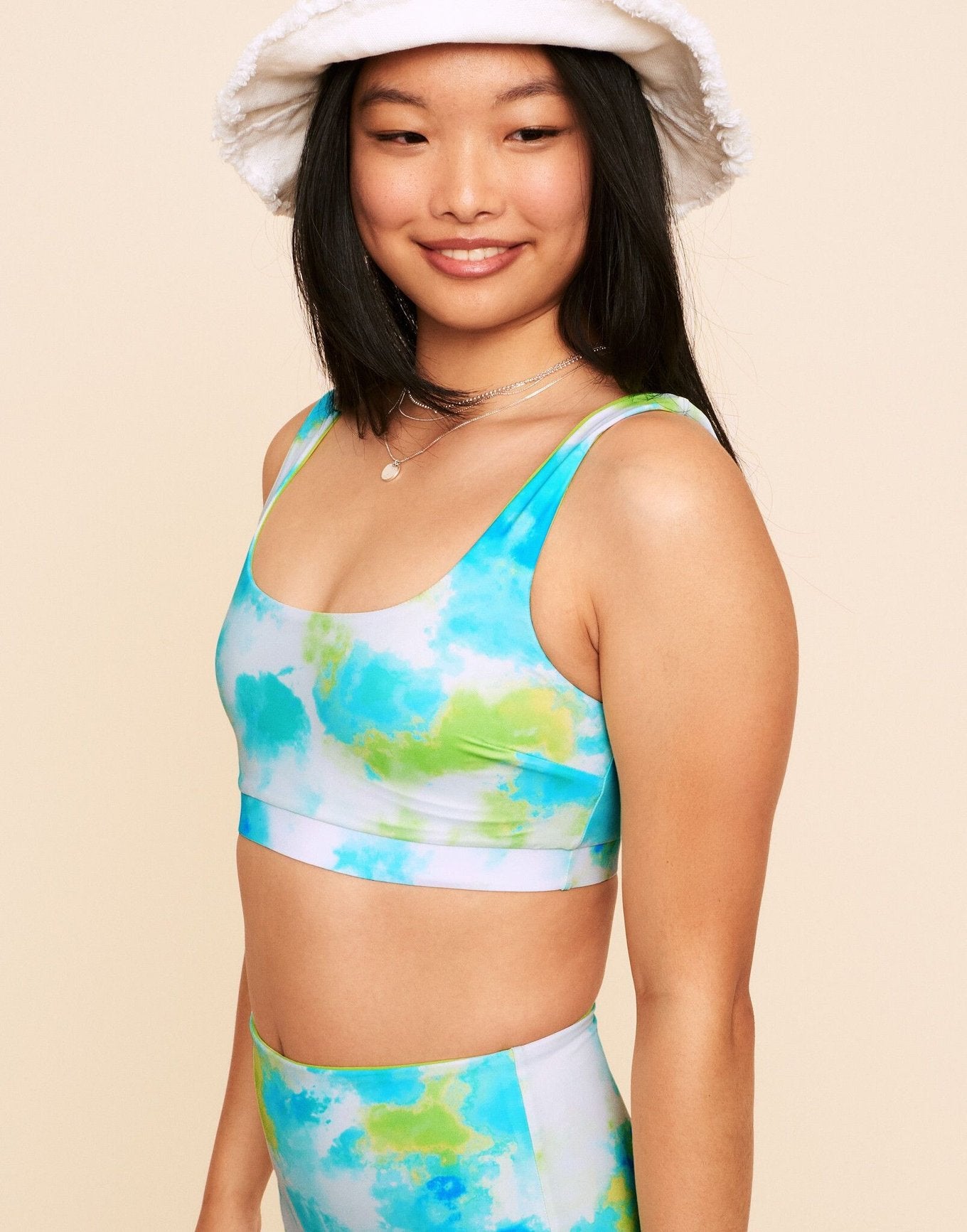 Earth Republic Rivka Reversible Square Necktop Reversible Swim Top in color PR171261 - Opt01 and shape bikini