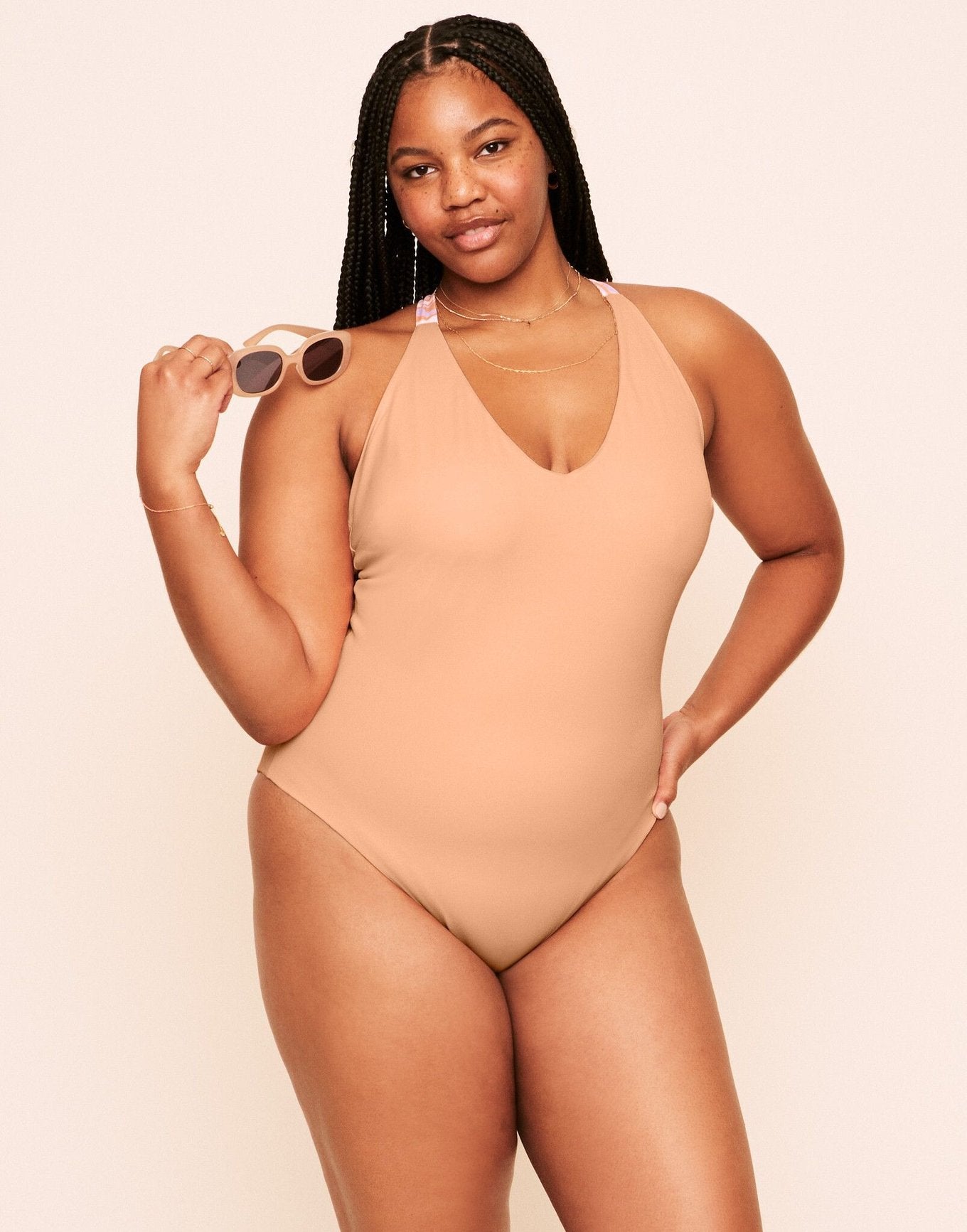 Earth Republic Serenity Reversible One Piece Reversible One-Piece in color PR171253 and shape one piece