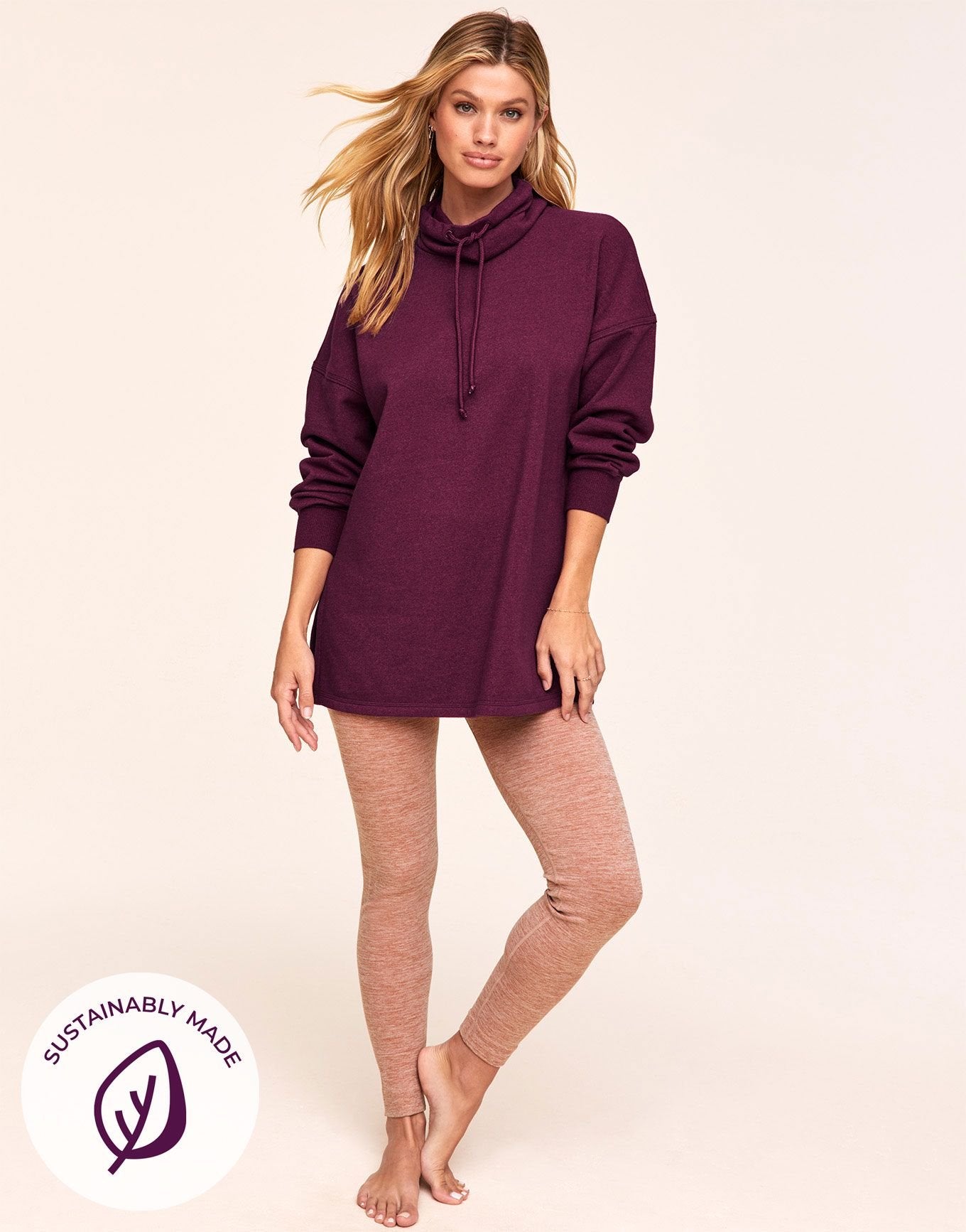 Adore Me Cate Sweatshirt in color Cyclo 501 Purple and shape sweatshirt