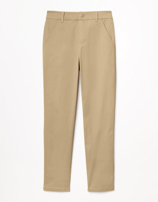 Outlines Kids Oliver in color Almond Buff and shape pants