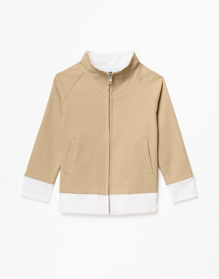 Outlines Kids Silase in color Almond Buff and shape jacket