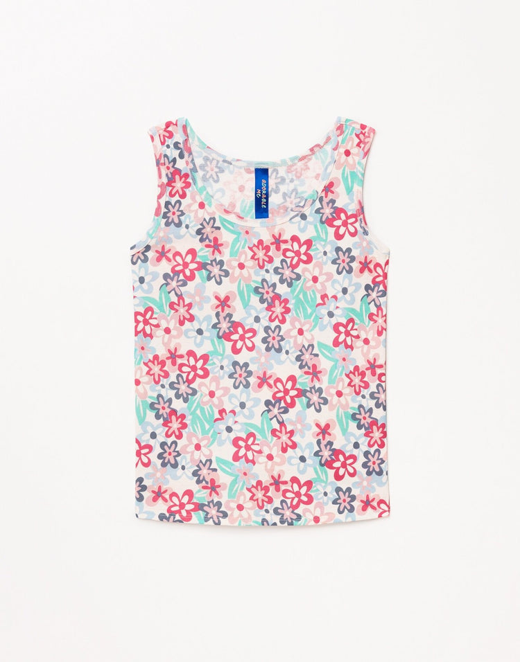 Outlines Kids Arinna in color Ditsy Girl and shape tank