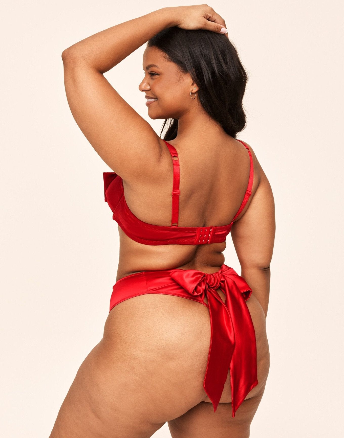 Adore Me Gynger Unlined Balconette in color True Red and shape balconette