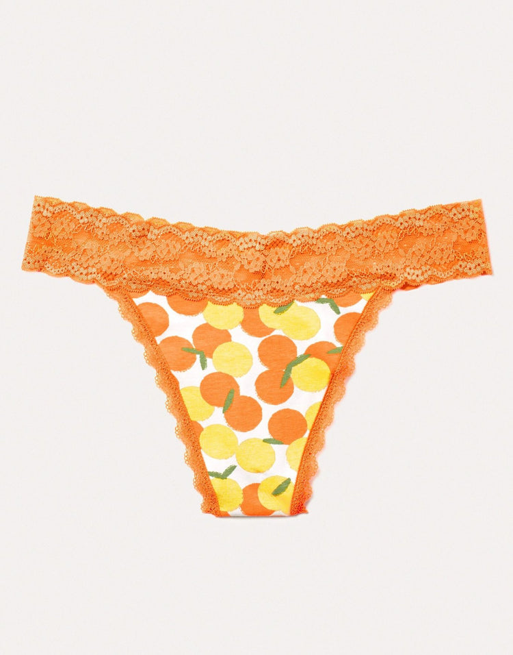 Joyja Lily period-proof panty in color Zest of Life and shape thong