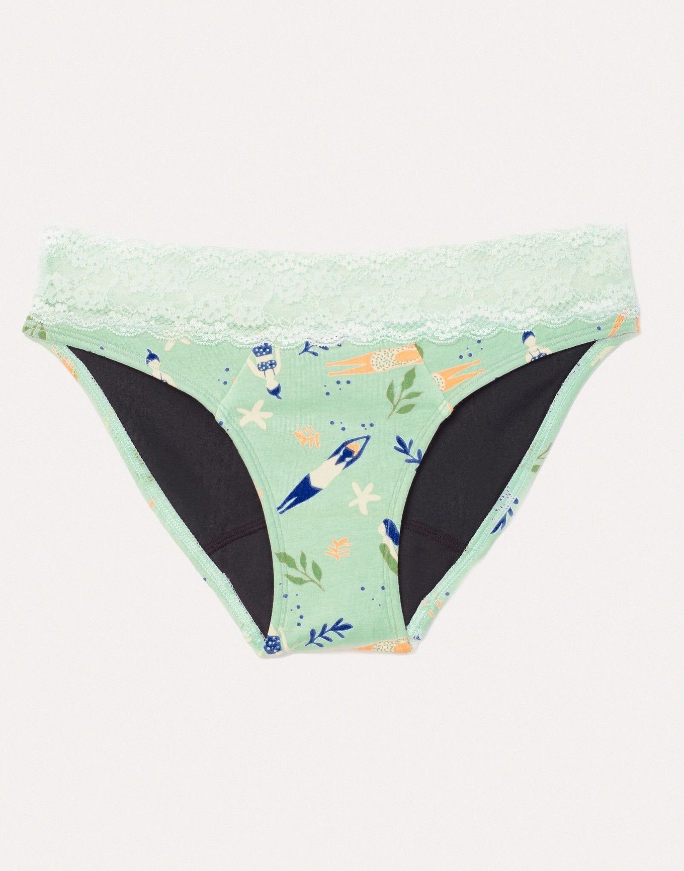 Joyja Alice period-proof panty in color Go With The Flow and shape bikini