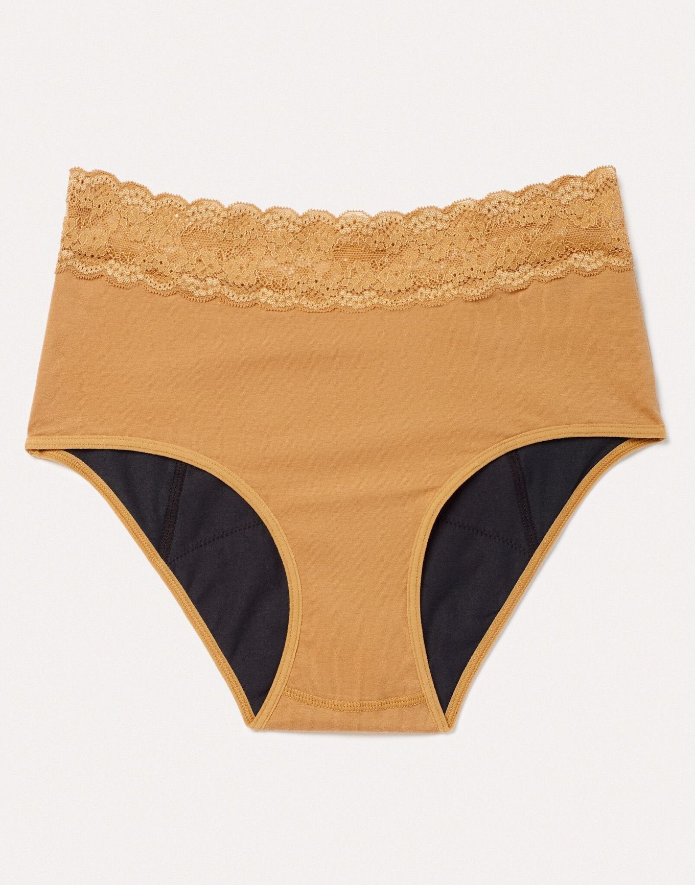 Joyja Ella period-proof panty in color Sand Dry and shape midi brief