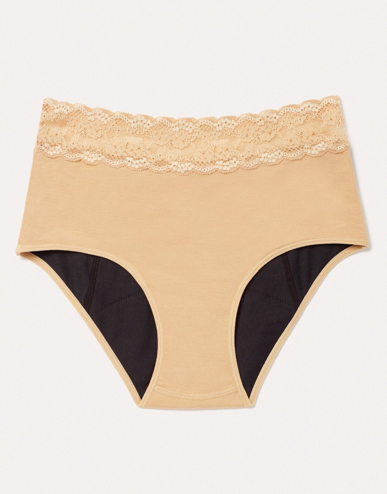 Joyja Ella period-proof panty in color Lucky Fortune Cookie and shape midi brief