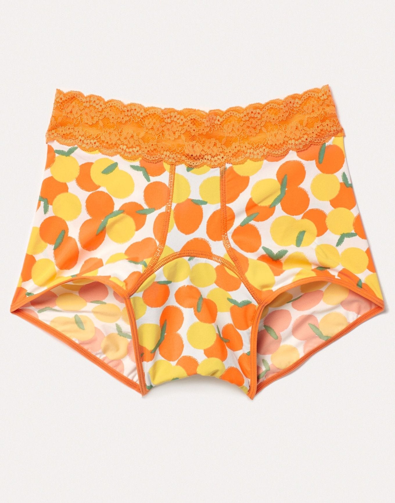 Joyja Emily period-proof panty in color Zest of Life and shape shortie