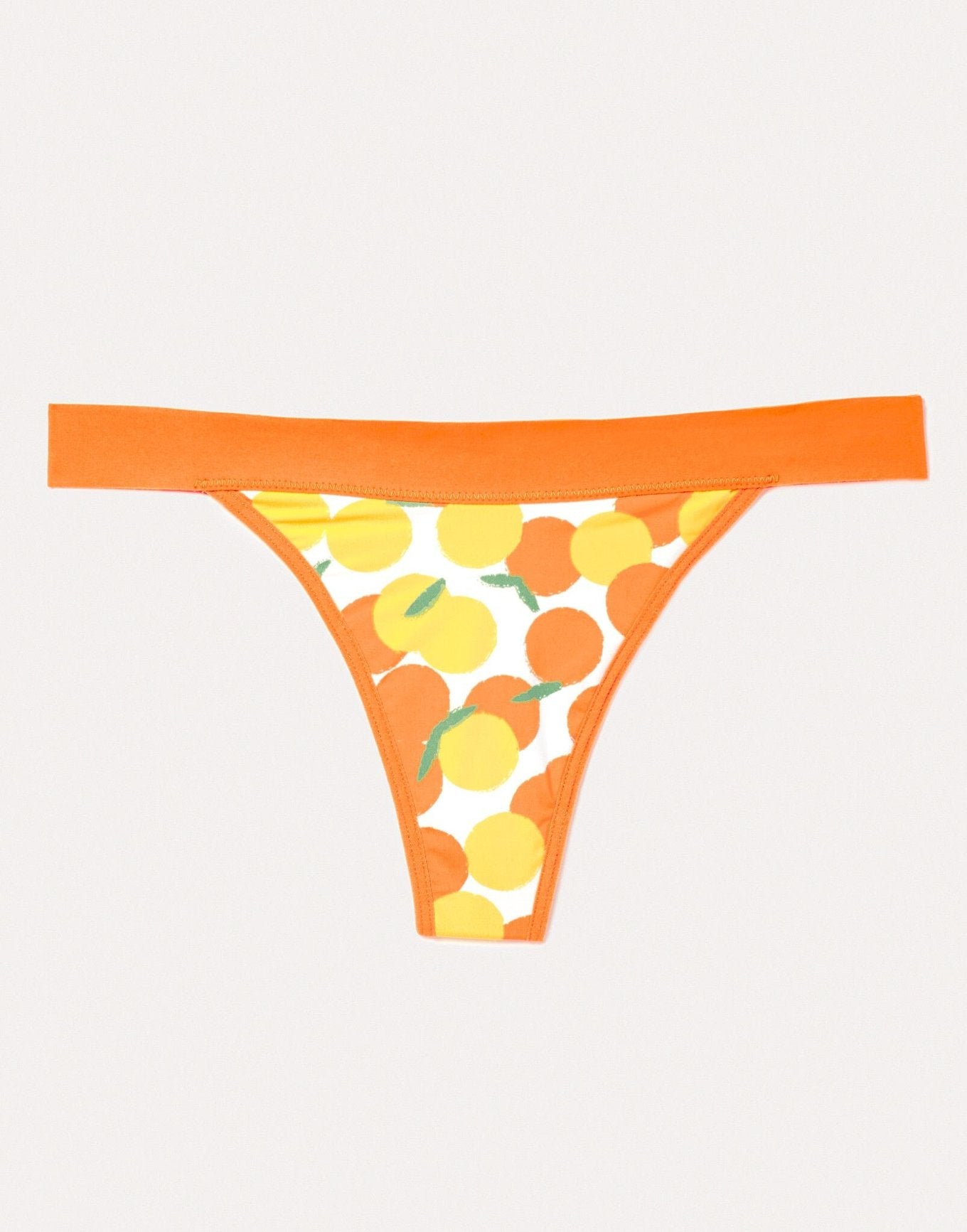 Joyja Leah period-proof panty in color Zest of Life and shape thong