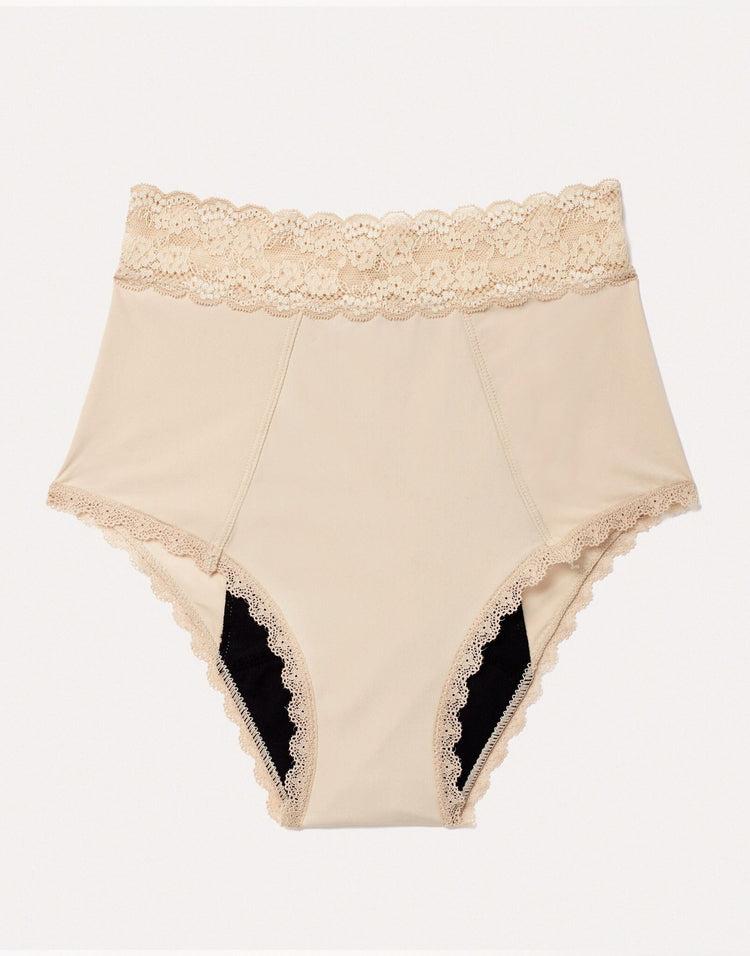 Joyja Amelia period-proof panty in color Strut The Street and shape high waisted