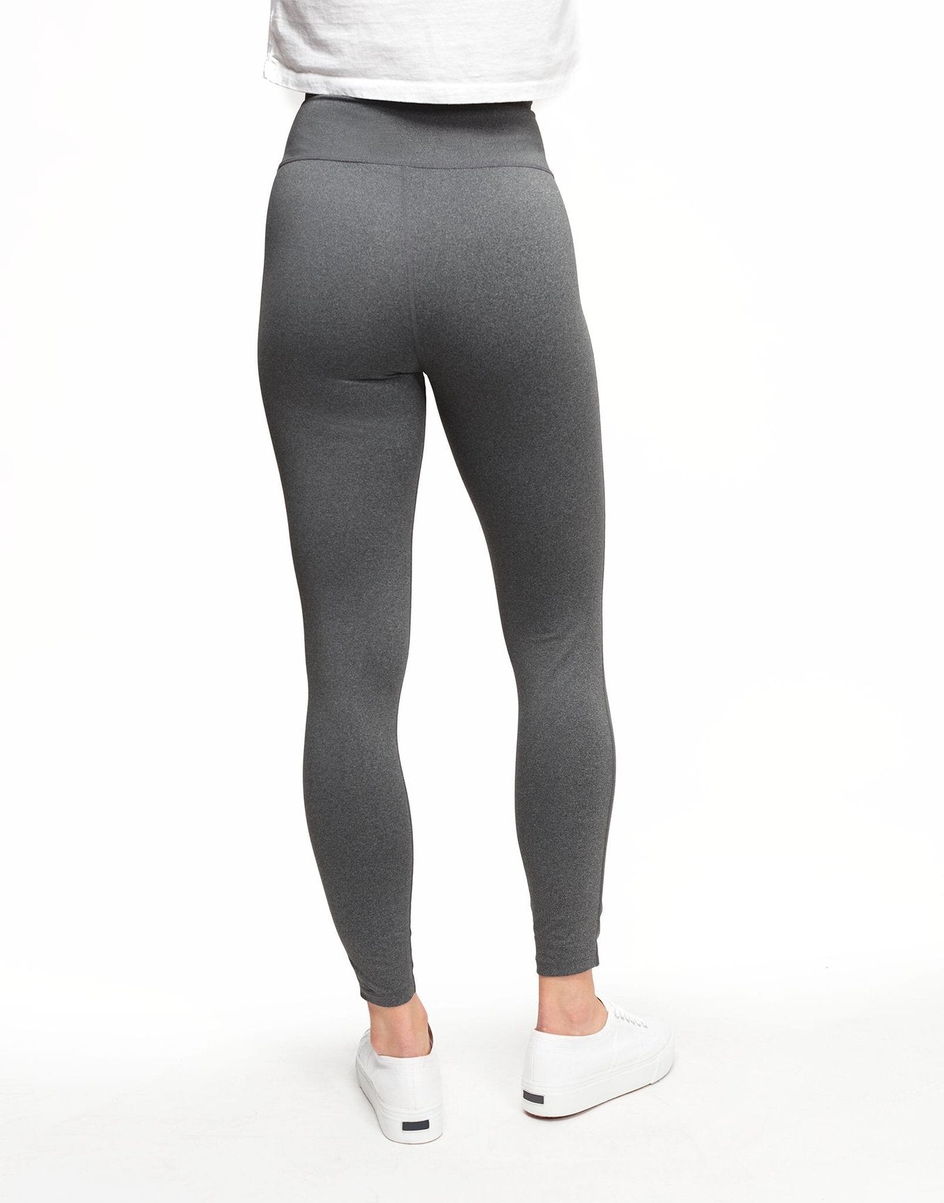 Adore Me Haley Heathered Legging Heather Compression Activewear Legging in color Meteorite Light Heather and shape legging
