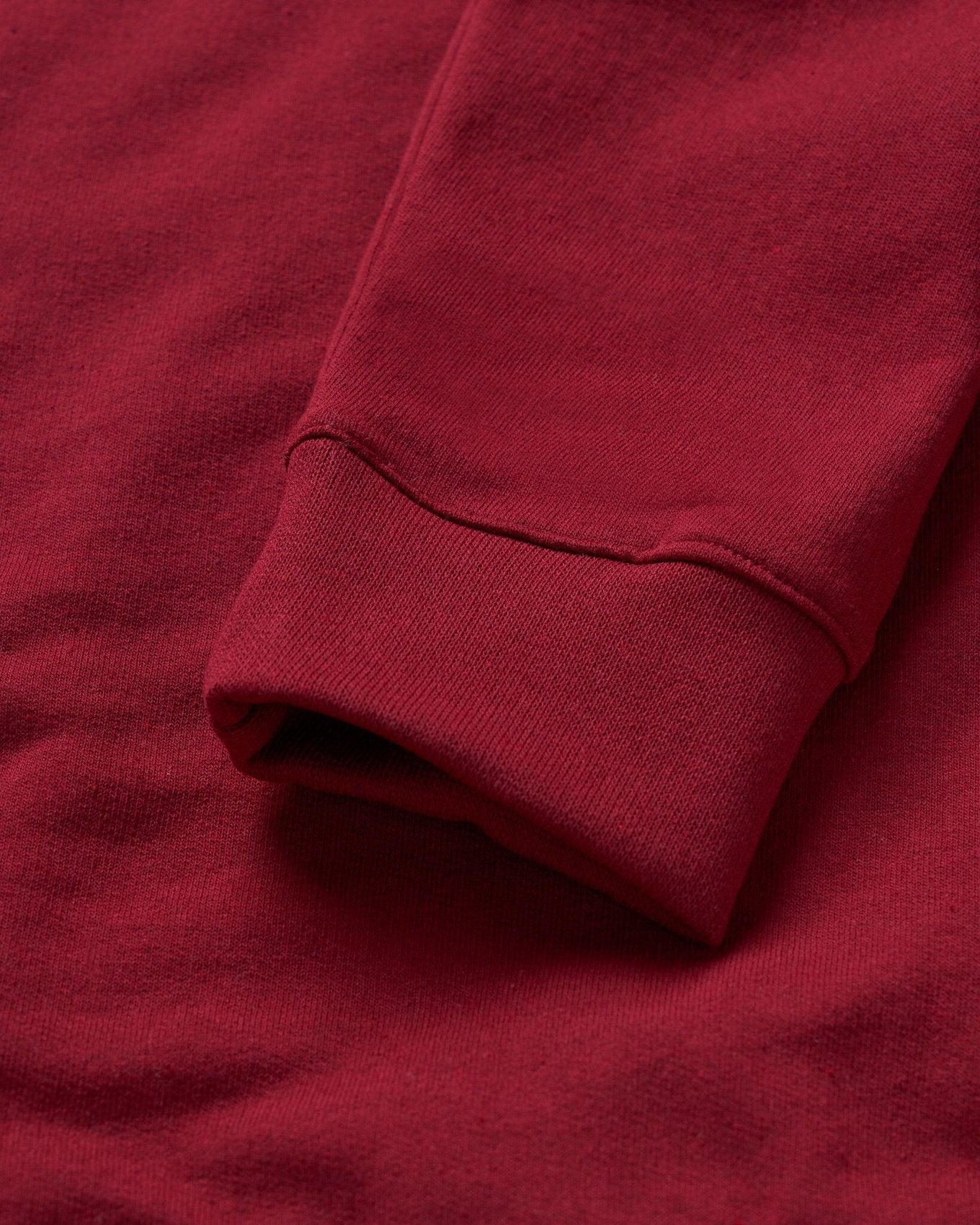 ReApparel ReApparel Crew Neck . in color Garnet and shape long sleeve