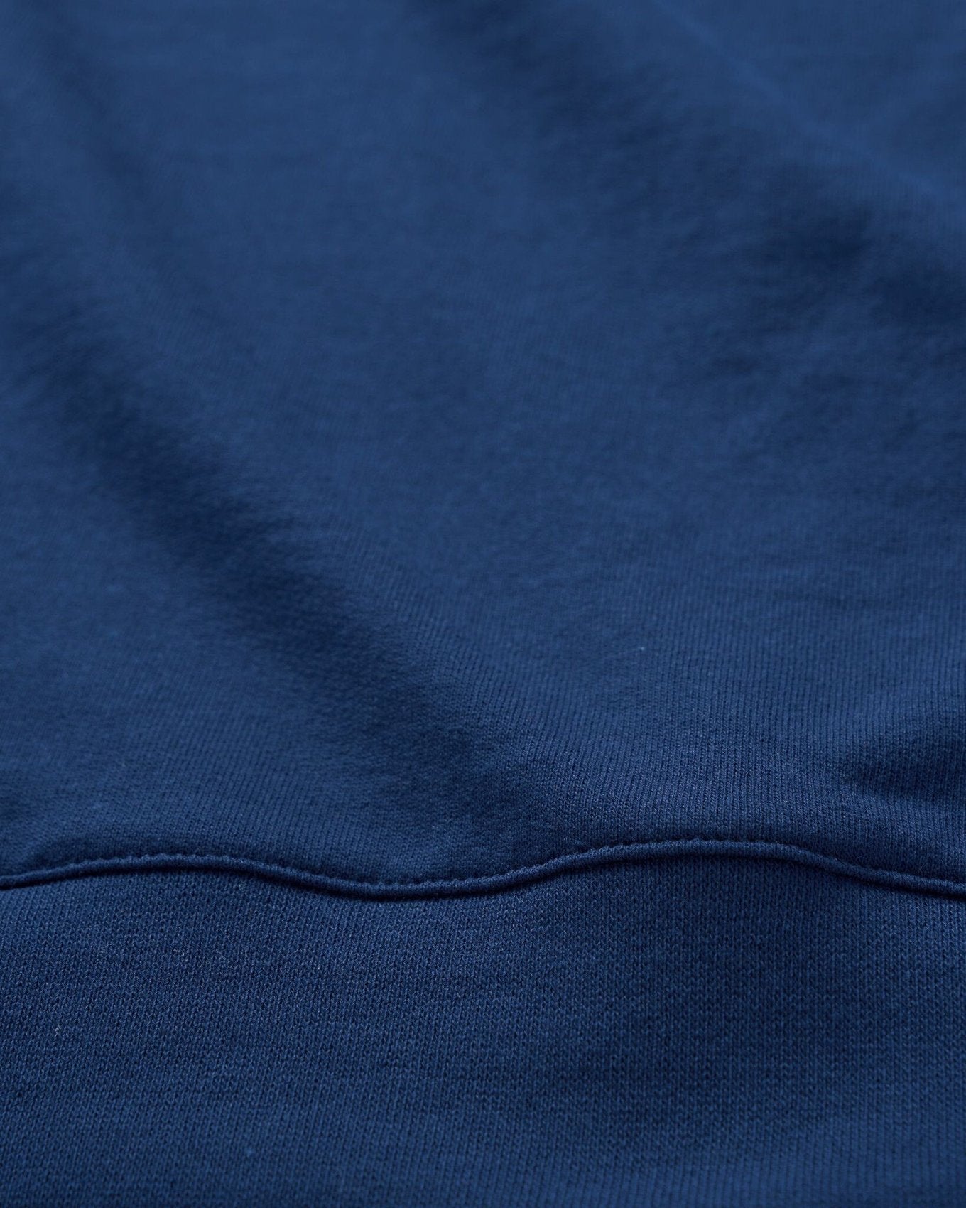 ReApparel Trash Crew Neck . in color Navy Blue and shape long sleeve