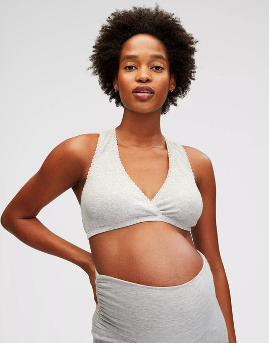 Belabumbum Women's Camille Maternity and Nursing Non-Wire Bra, Nude, M at   Women's Clothing store: Nursing Bras