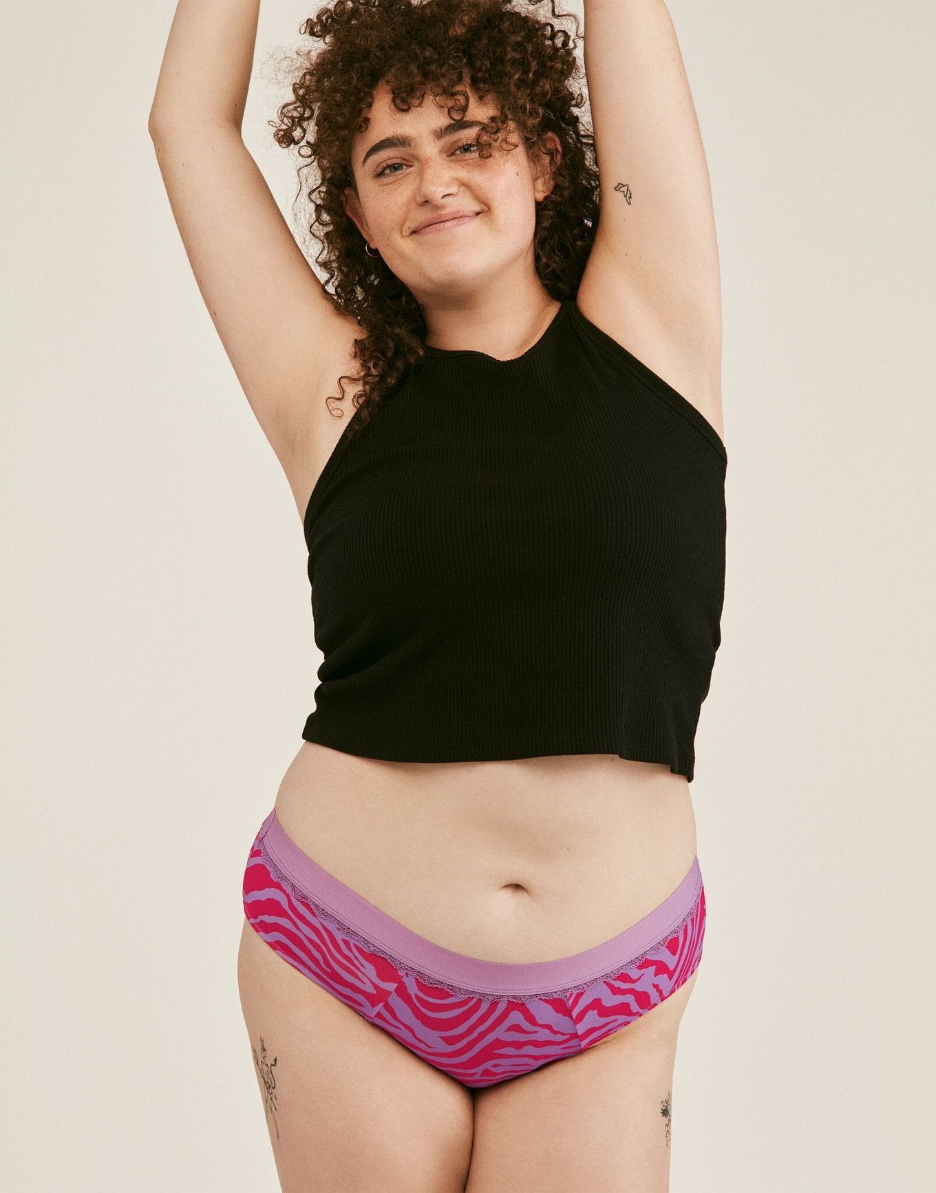 Joyja Cindy period-proof panty in color Secret Safari C02 and shape cheeky