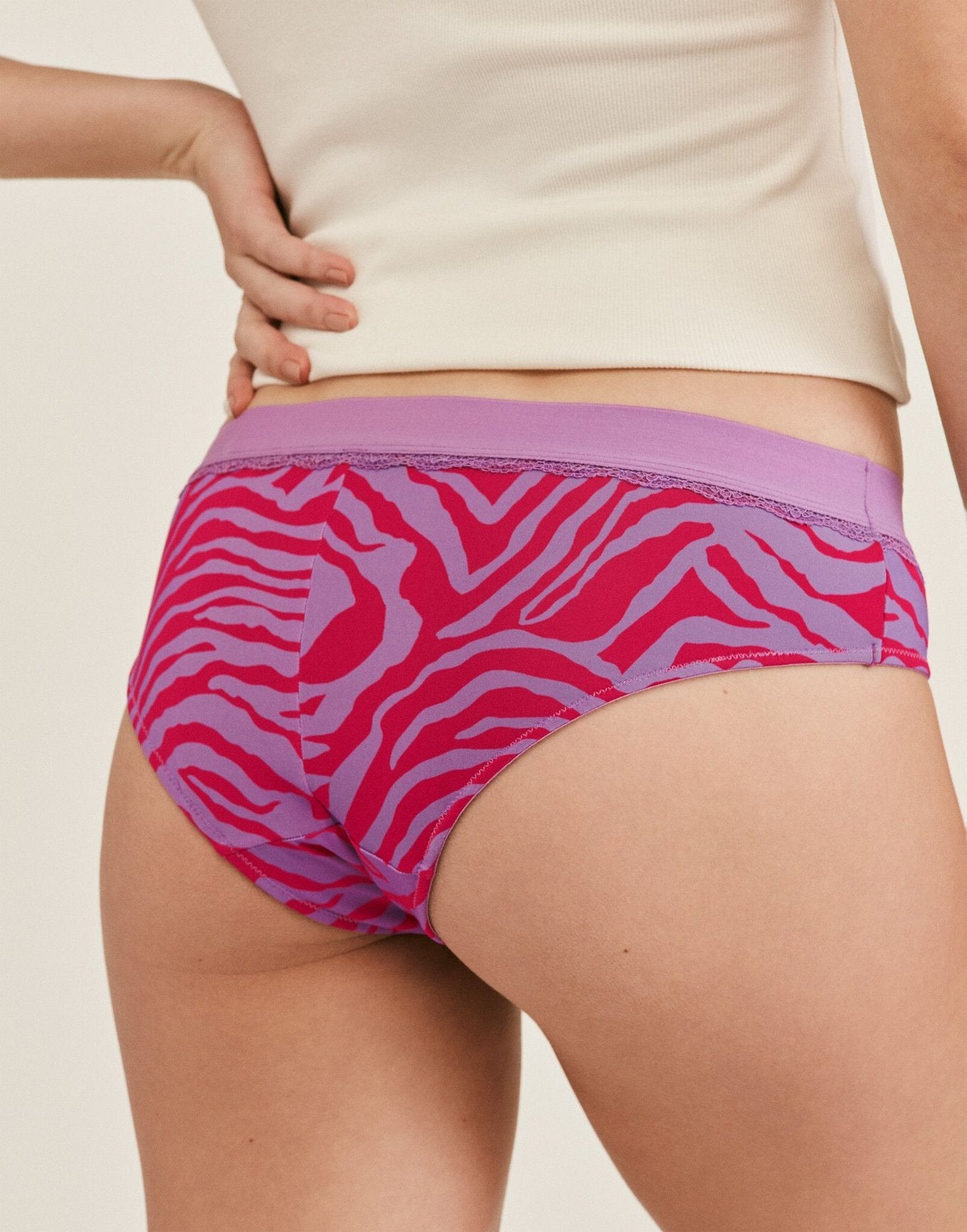 Joyja Cindy period-proof panty in color Secret Safari C02 and shape cheeky