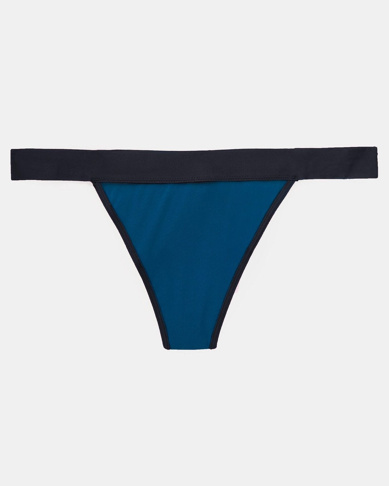 Joyja Leah period-proof panty in color Classic Blue and shape thong