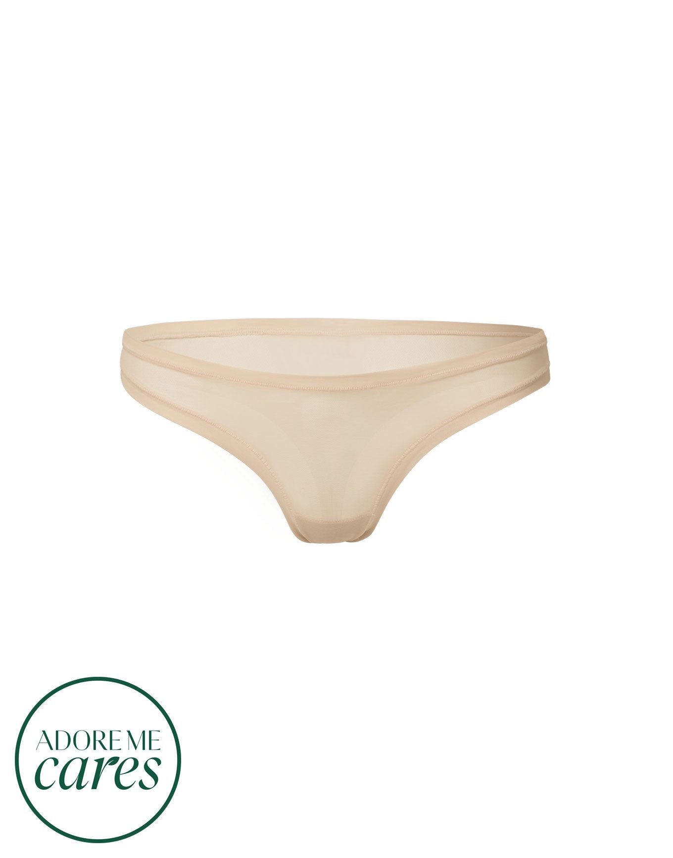 nueskin Bonnie Mesh Low-Rise Thong in color Appleblossom and shape thong