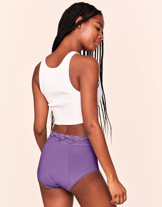 Joyja Amelia period-proof panty in color Amethyst Orchid and shape high waisted