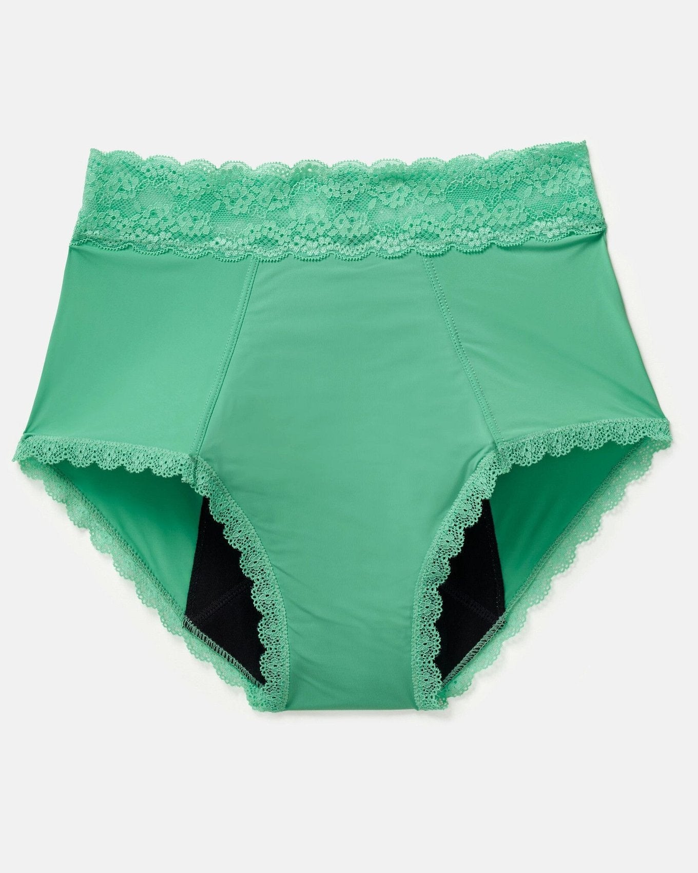 Joyja Amelia period-proof panty in color Jade Cream and shape high waisted