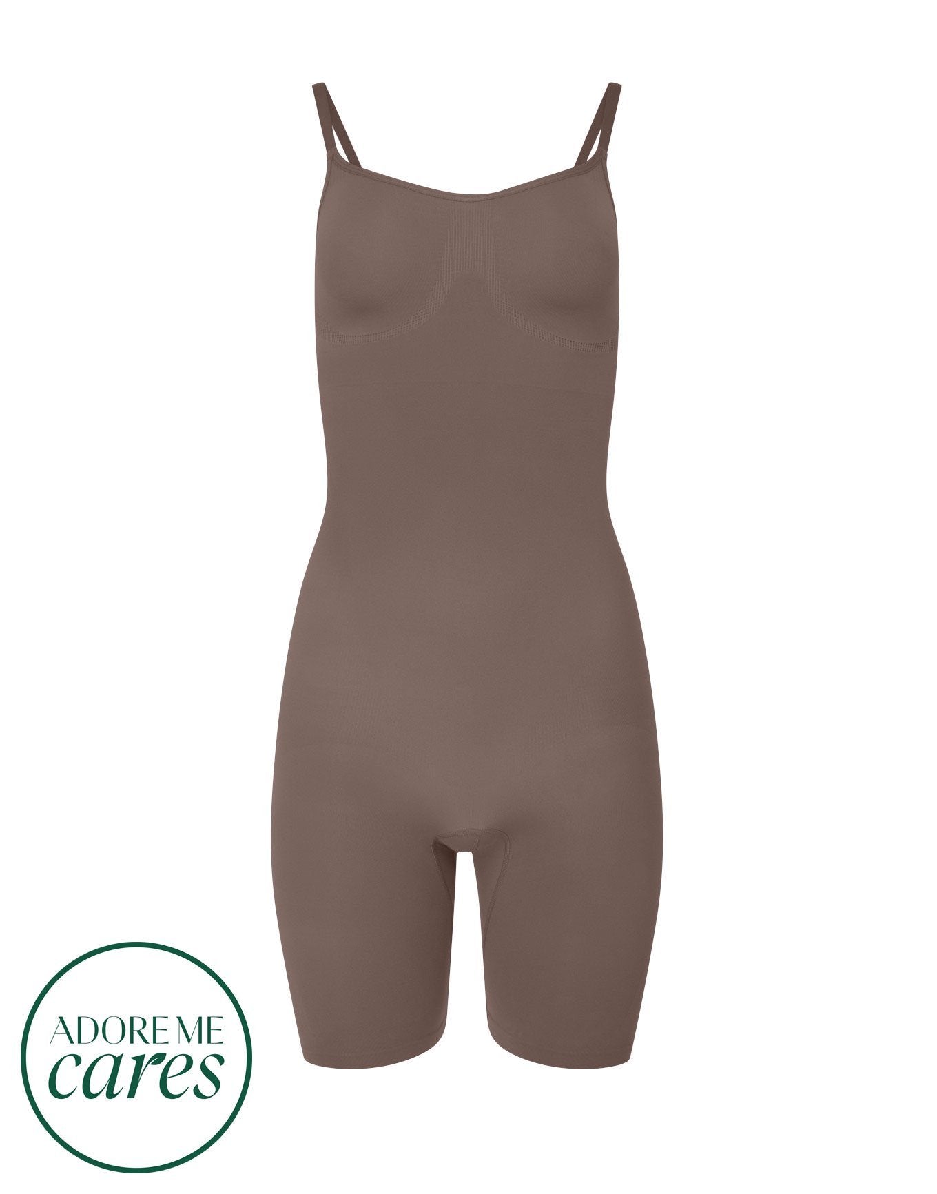 nueskin Analise High-Compression Bodysuit in color Deep Taupe and shape bodysuit