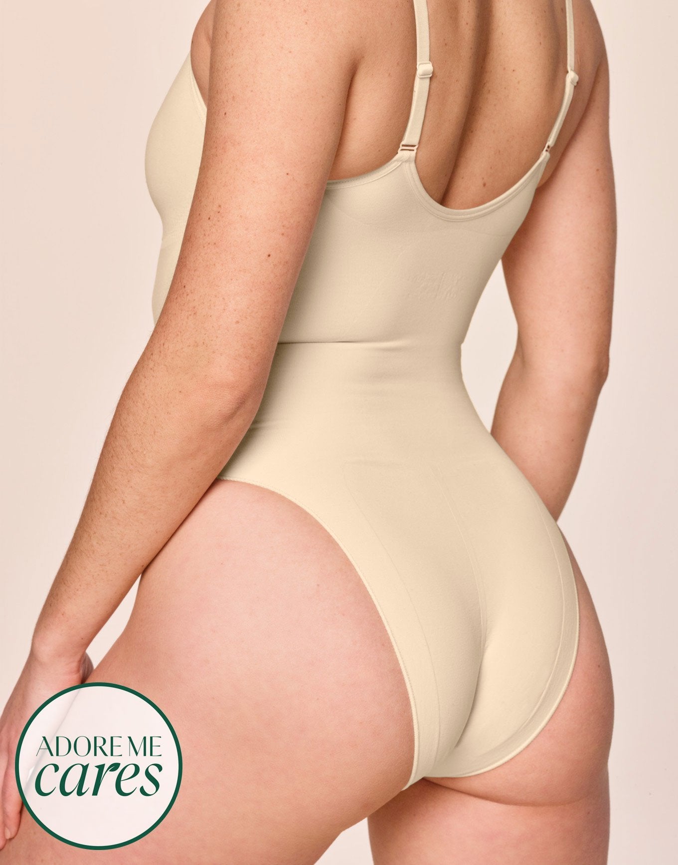 nueskin Cady High-Compression Cheeky Bodysuit in color Dawn and shape bodysuit