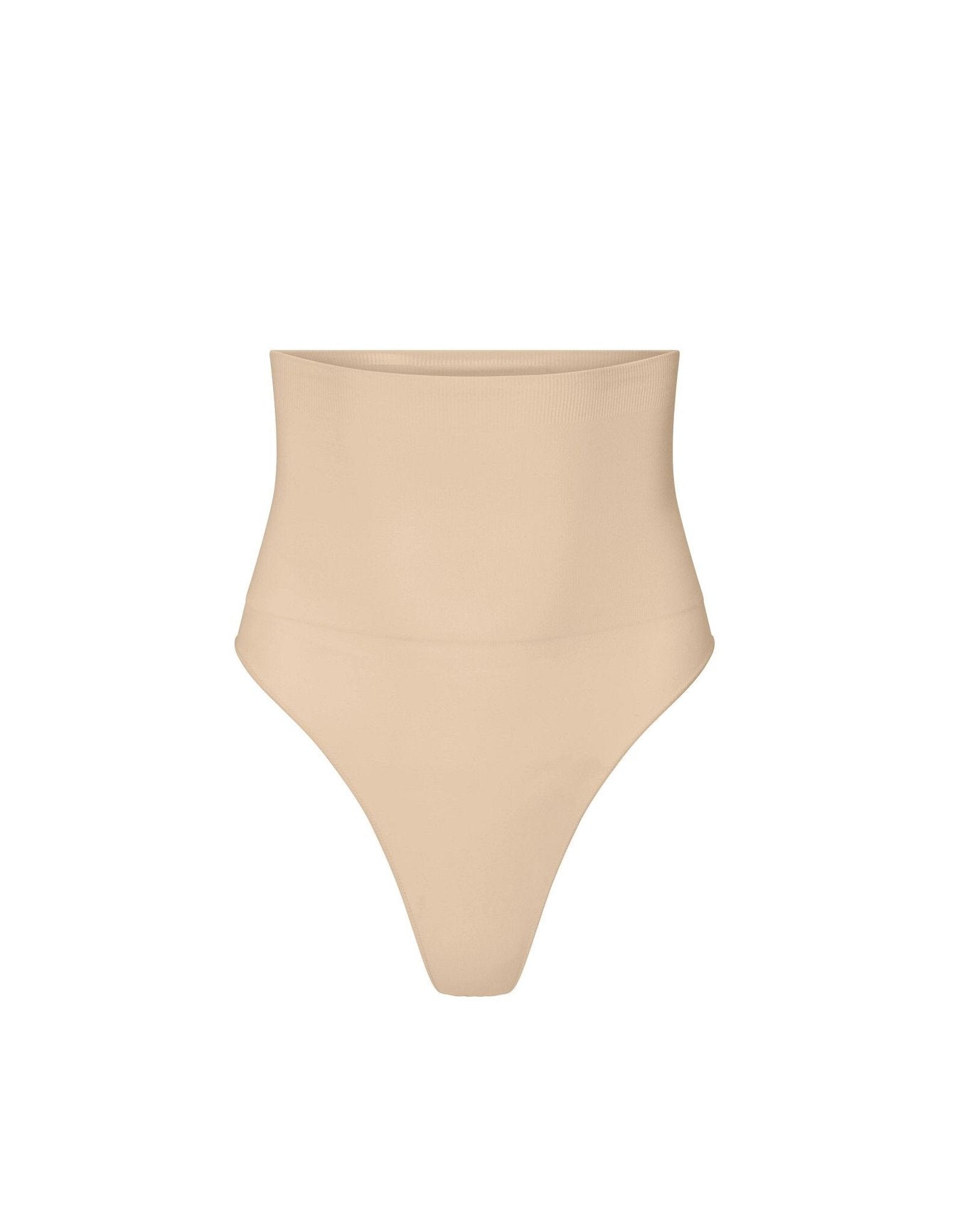 nueskin Elodie High-Compression High-Waist Thong in color Dawn and shape thong