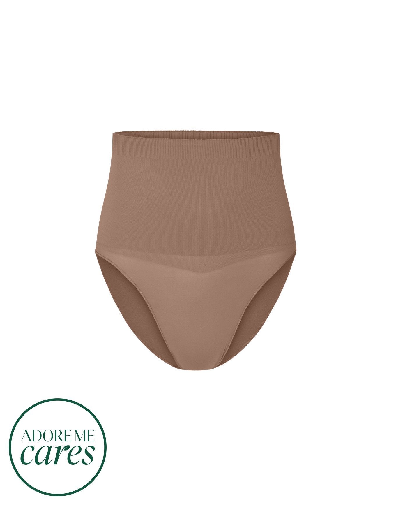 nueskin Hayley High-Compression High-Waist Bikini Brief in color Beaver Fur and shape high waisted