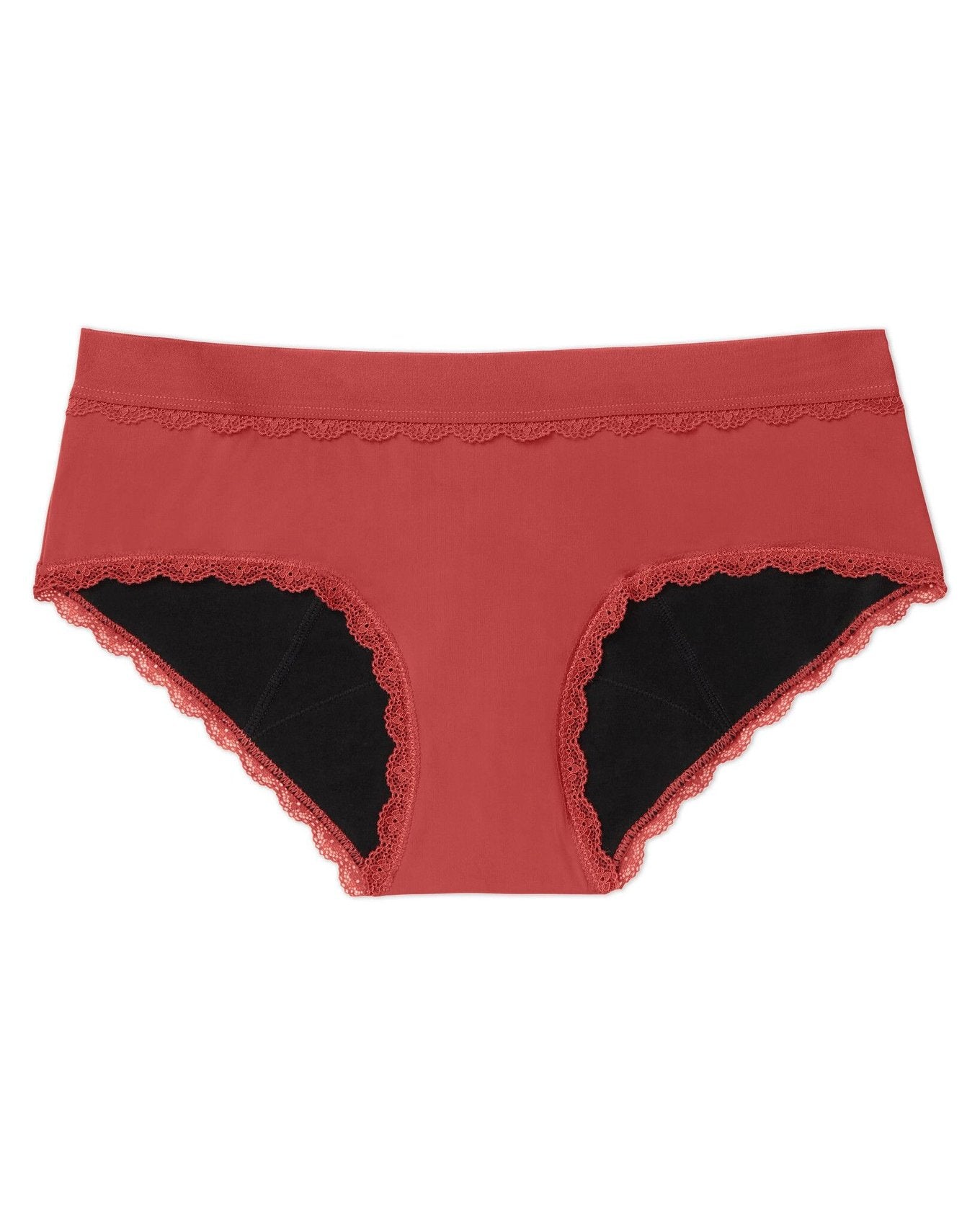 Joyja Olivia period-proof panty in color Baked Apple and shape hipster