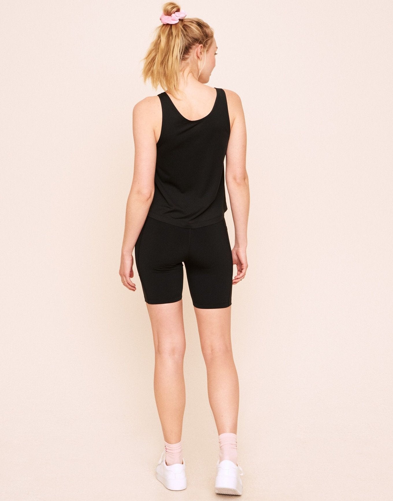 Earth Republic Micah Cropped Tank Cropped Tank in color Jet Black and shape tank