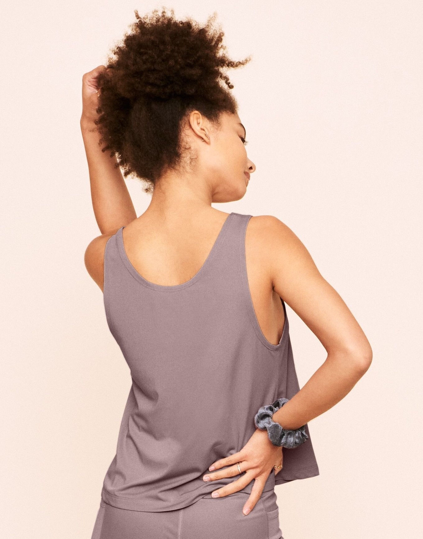 Earth Republic Micah Cropped Tank Cropped Tank in color Deauville Mauve and shape tank