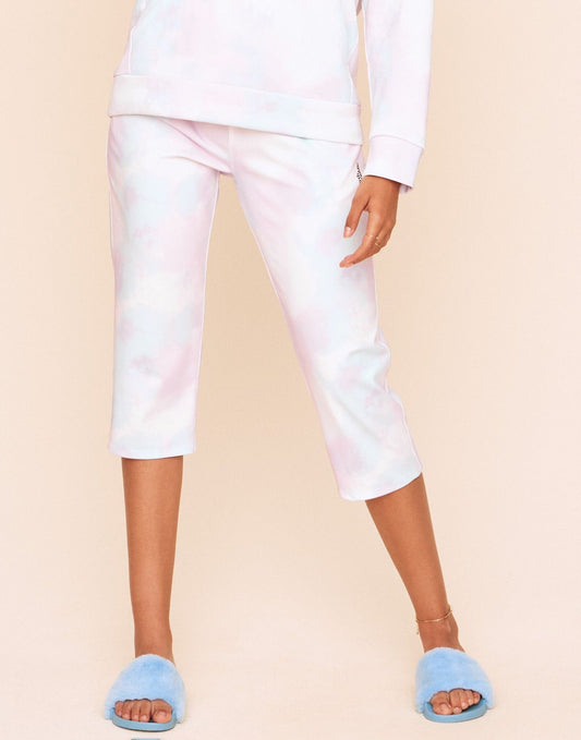 Earth Republic Jaelyn Cropped Pant Cropped Pant in color Tie Dye (Athleisure Print 2) and shape pant