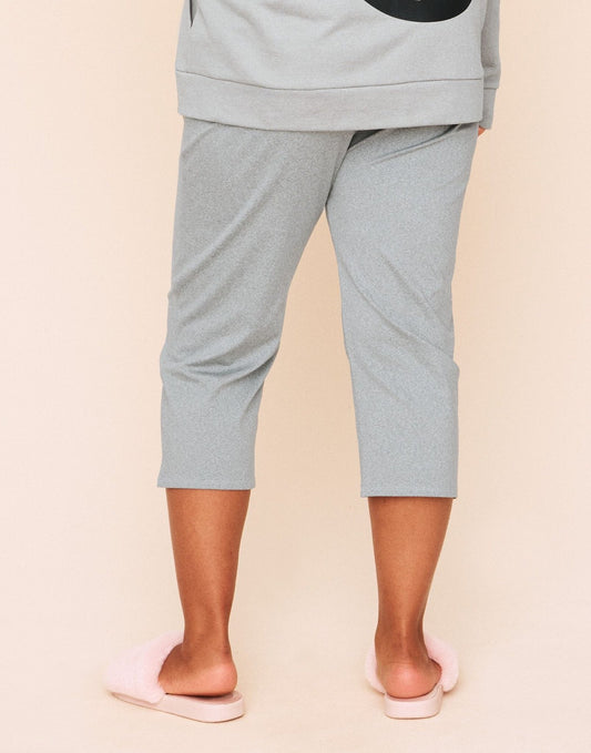 Earth Republic Jaelyn Cropped Pant Cropped Pant in color Oyster Mushroom Marl and shape pant