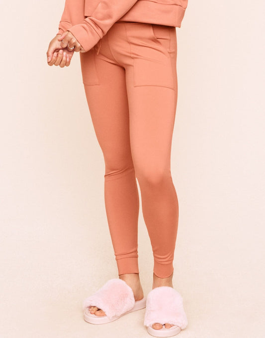 Earth Republic Jenesis Fitted Legging Leggings in color Rhododendron Marl and shape pant