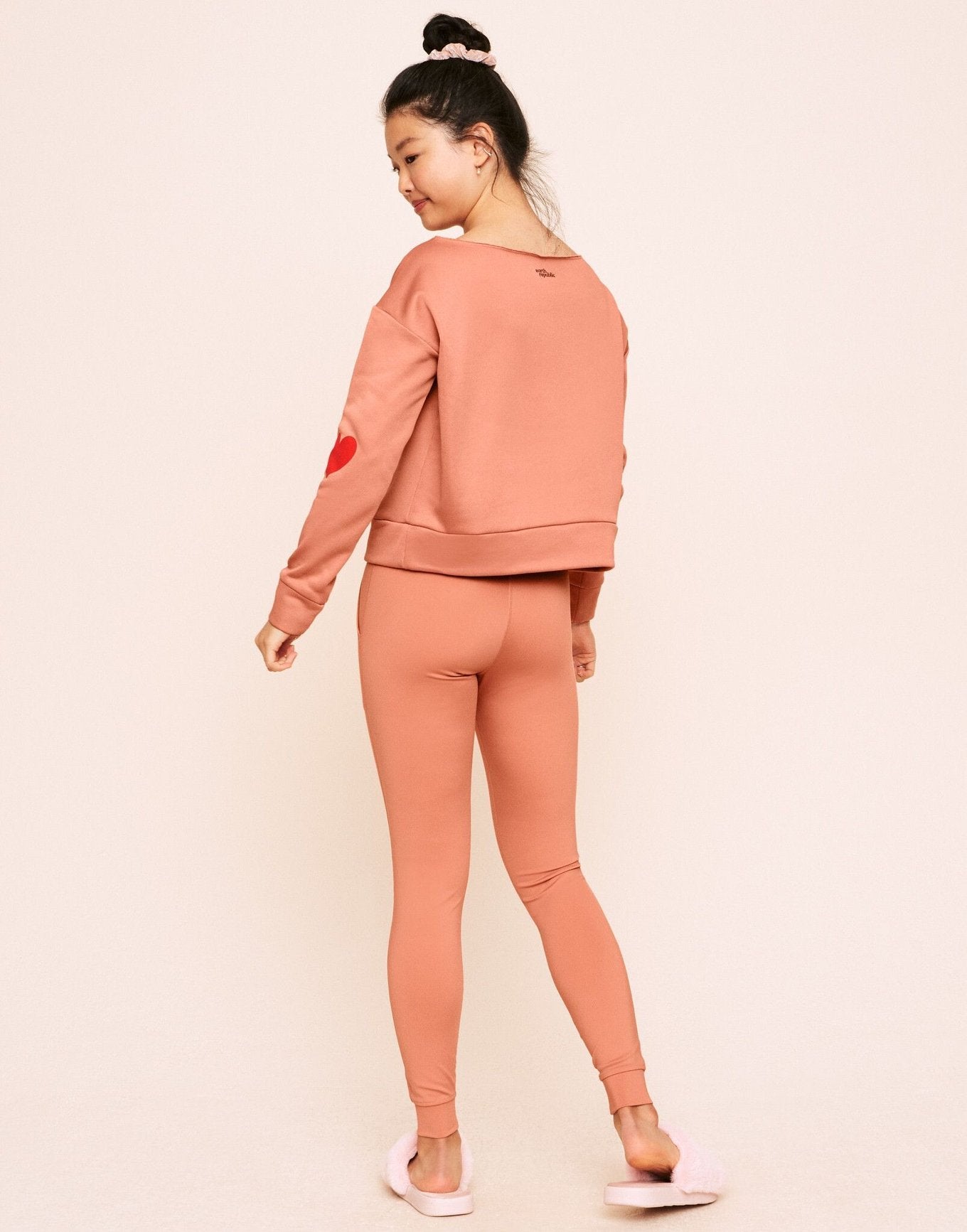 Earth Republic Jenesis Fitted Legging Leggings in color Rhododendron Marl and shape pant