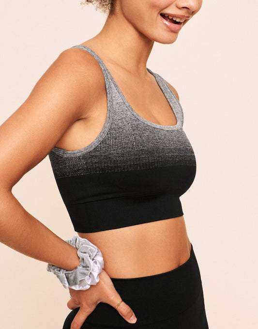 Earth Republic Maeve Ombre Sports Bra Sports Bra in color Solid 01 - Ombre Black and shape sports bra