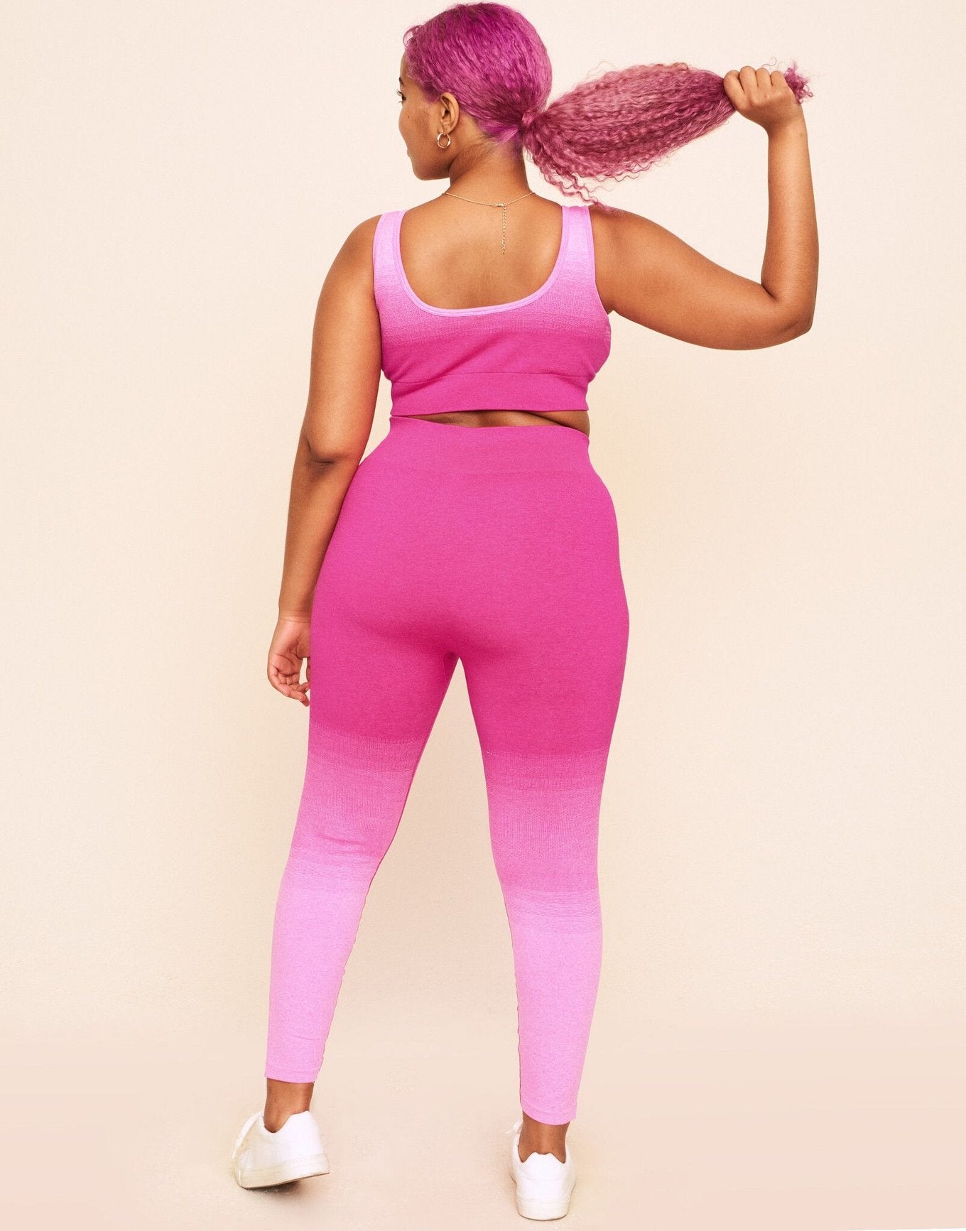Earth Republic Lilah Ombre Full Legging Leggings in color Solid 03 - Ombre Pink and shape legging