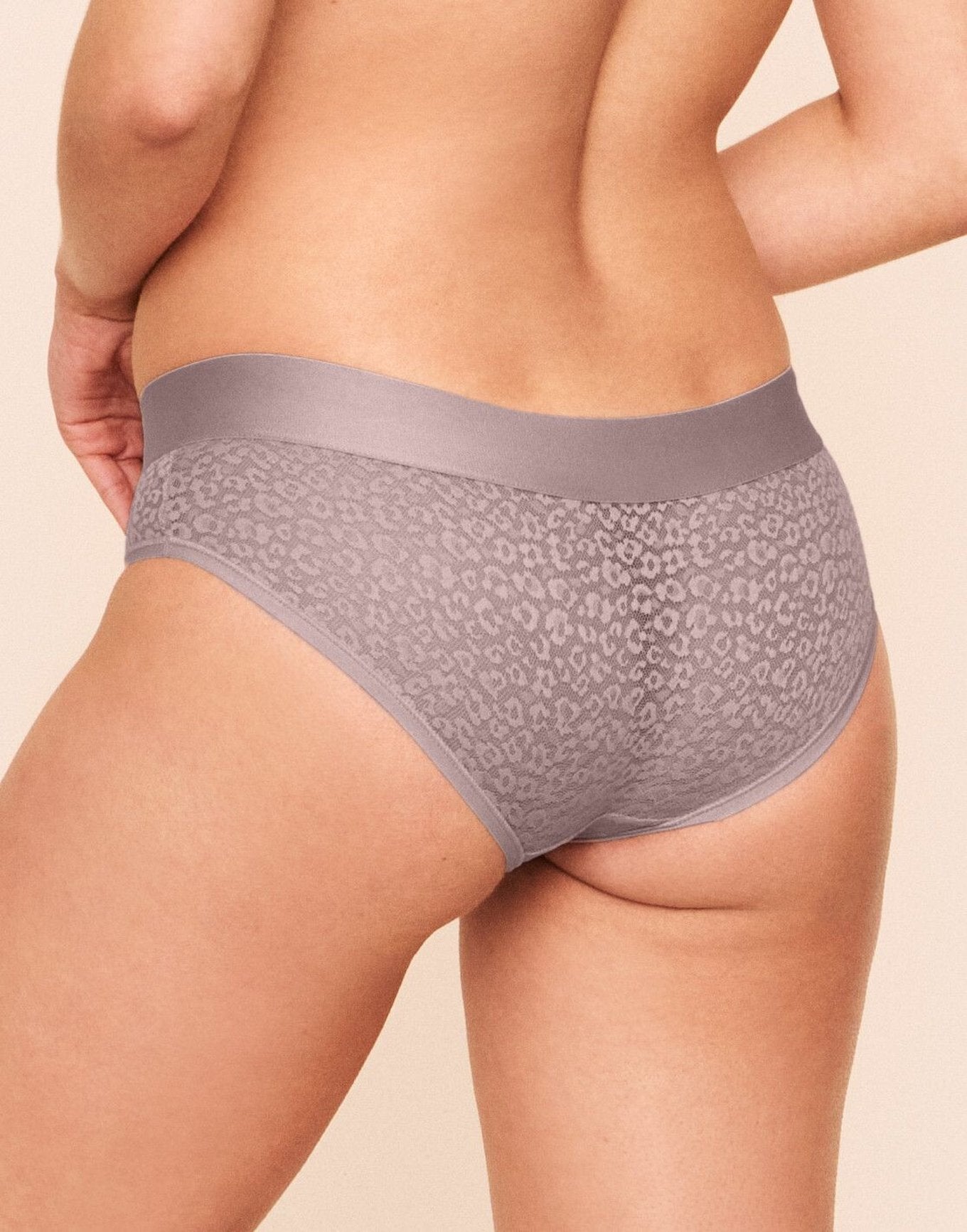 Earth Republic James Lace Lace Hipster in color Deauville Mauve and shape hipster