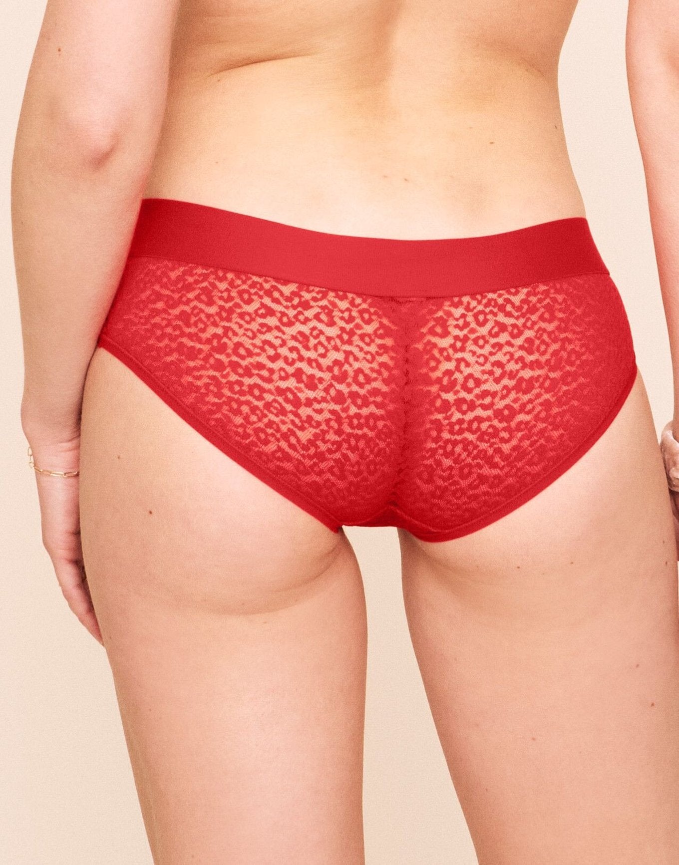 Earth Republic James Lace Lace Hipster in color Flame Scarlet and shape hipster