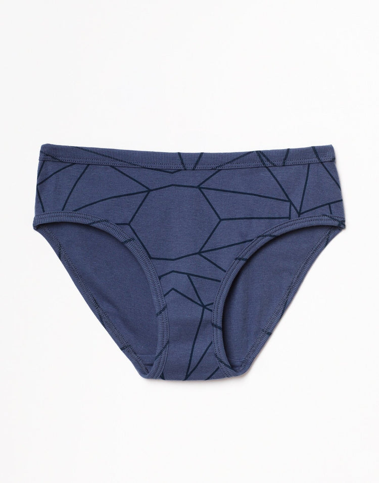 Outlines Kids Daisy in color Blue Geo and shape underwear