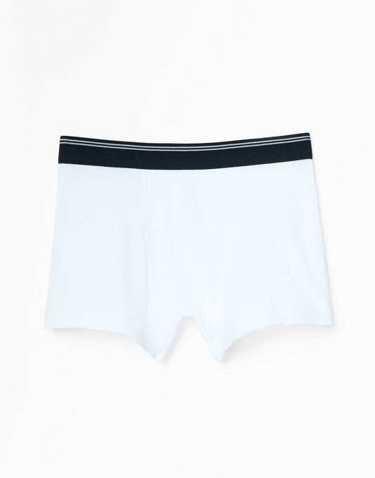 Outlines Kids James in color Bright White and shape boxer