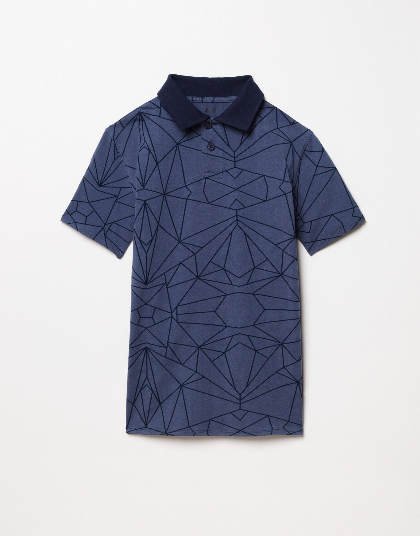 Outlines Kids Paul in color Blue Geo and shape t-shirt