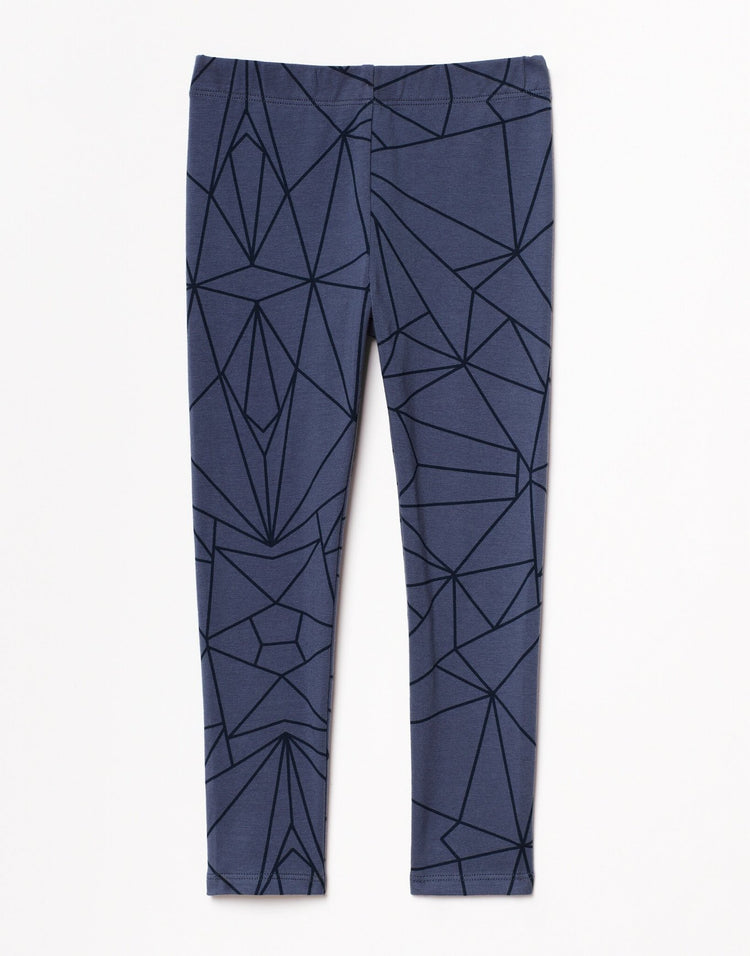 Outlines Kids Casey in color Blue Geo and shape legging