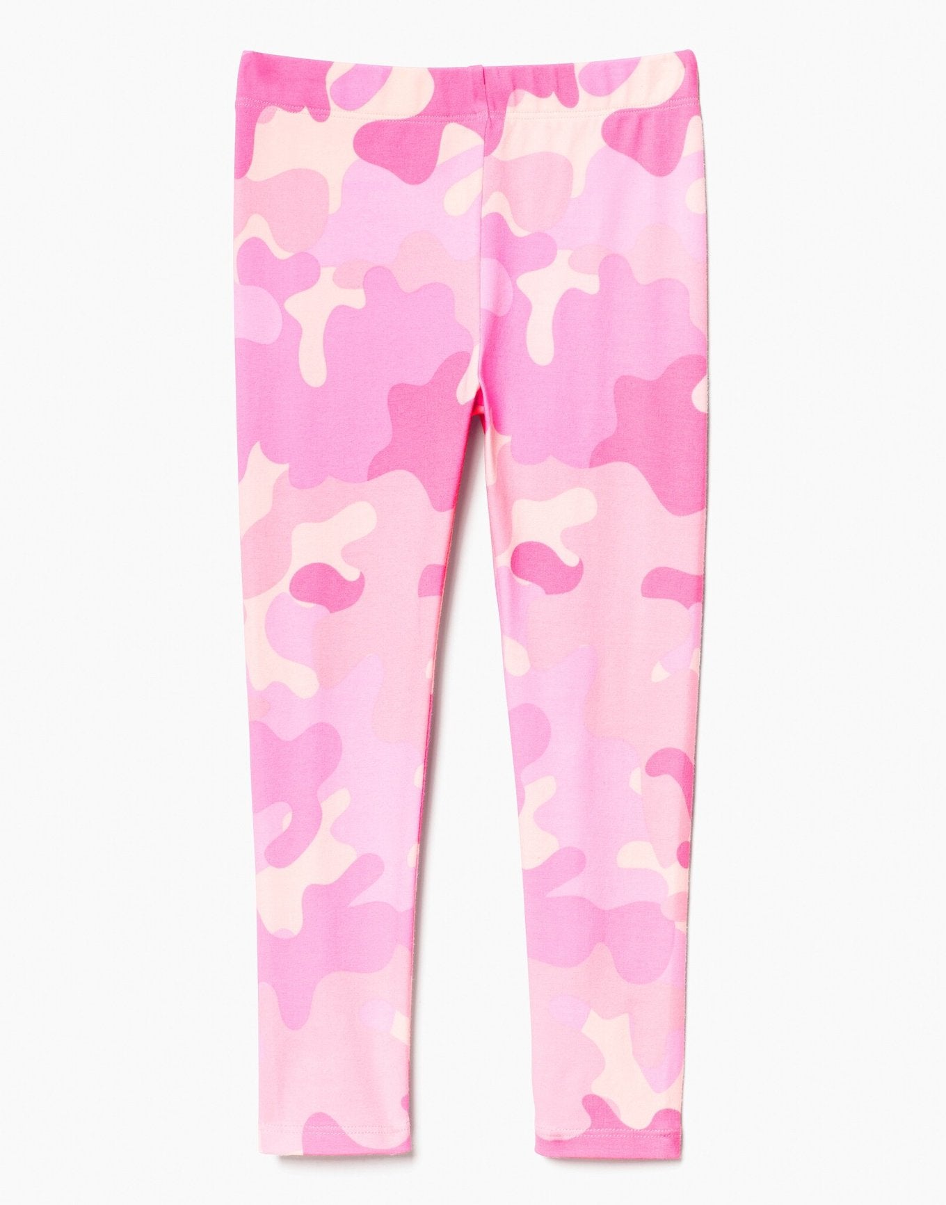 Outlines Kids Casey in color Pink Camo and shape legging