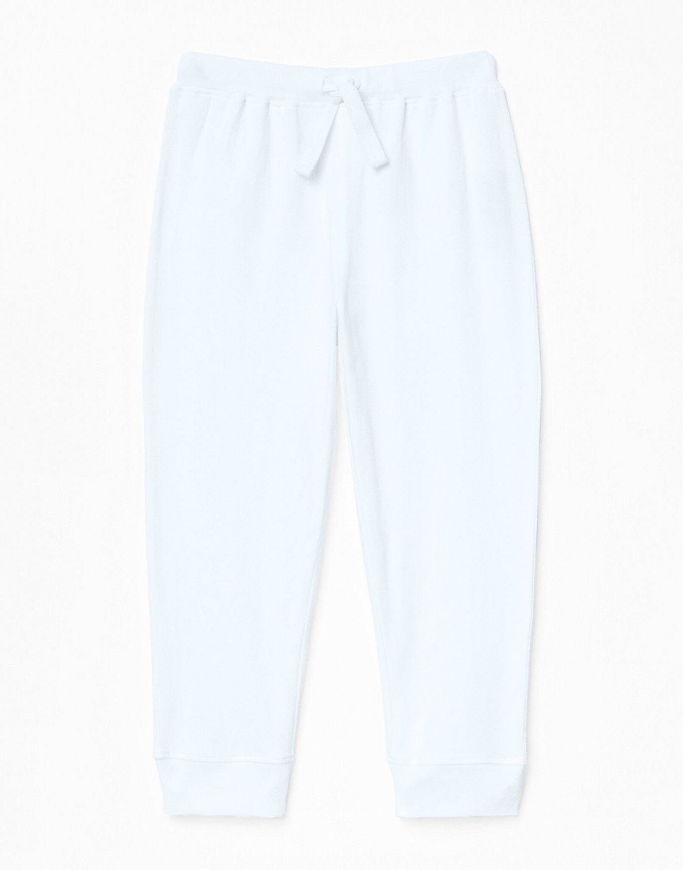 Outlines Kids Noah in color Bright White and shape jogger/sweatpant