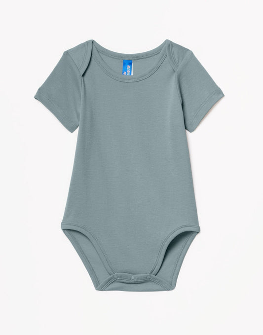 Outlines Kids Finley in color Slate and shape onesie