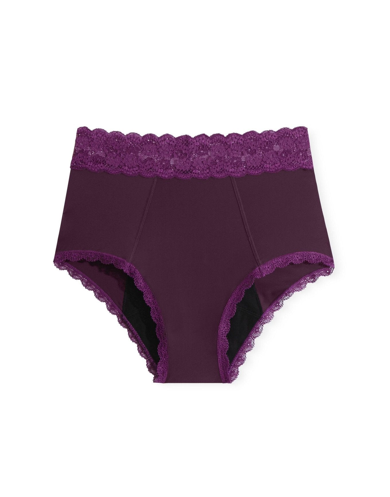 Joyja Amelia period-proof panty in color Potent Purple and shape high waisted