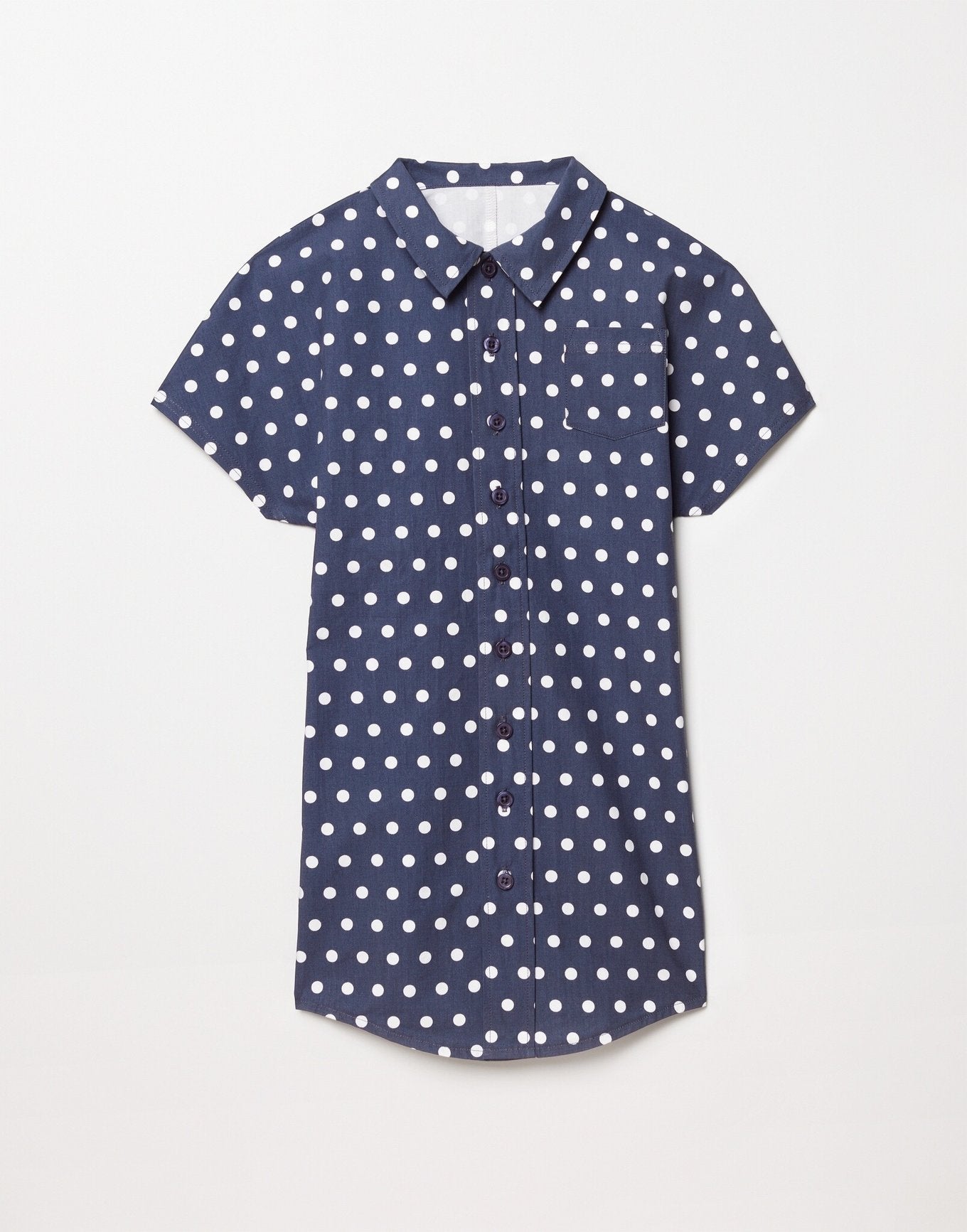 Outlines Kids Polly in color Navy Dot and shape knee length