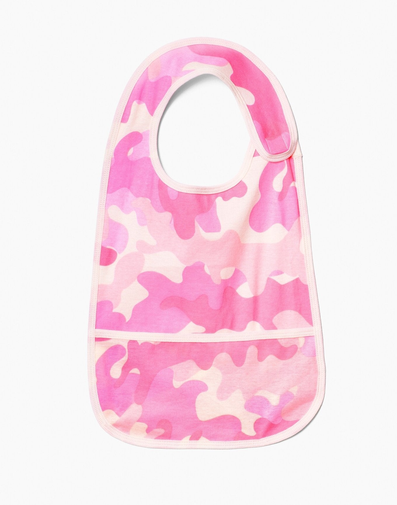 Outlines Kids Lennon in color Pink Camo and shape bib & bandana