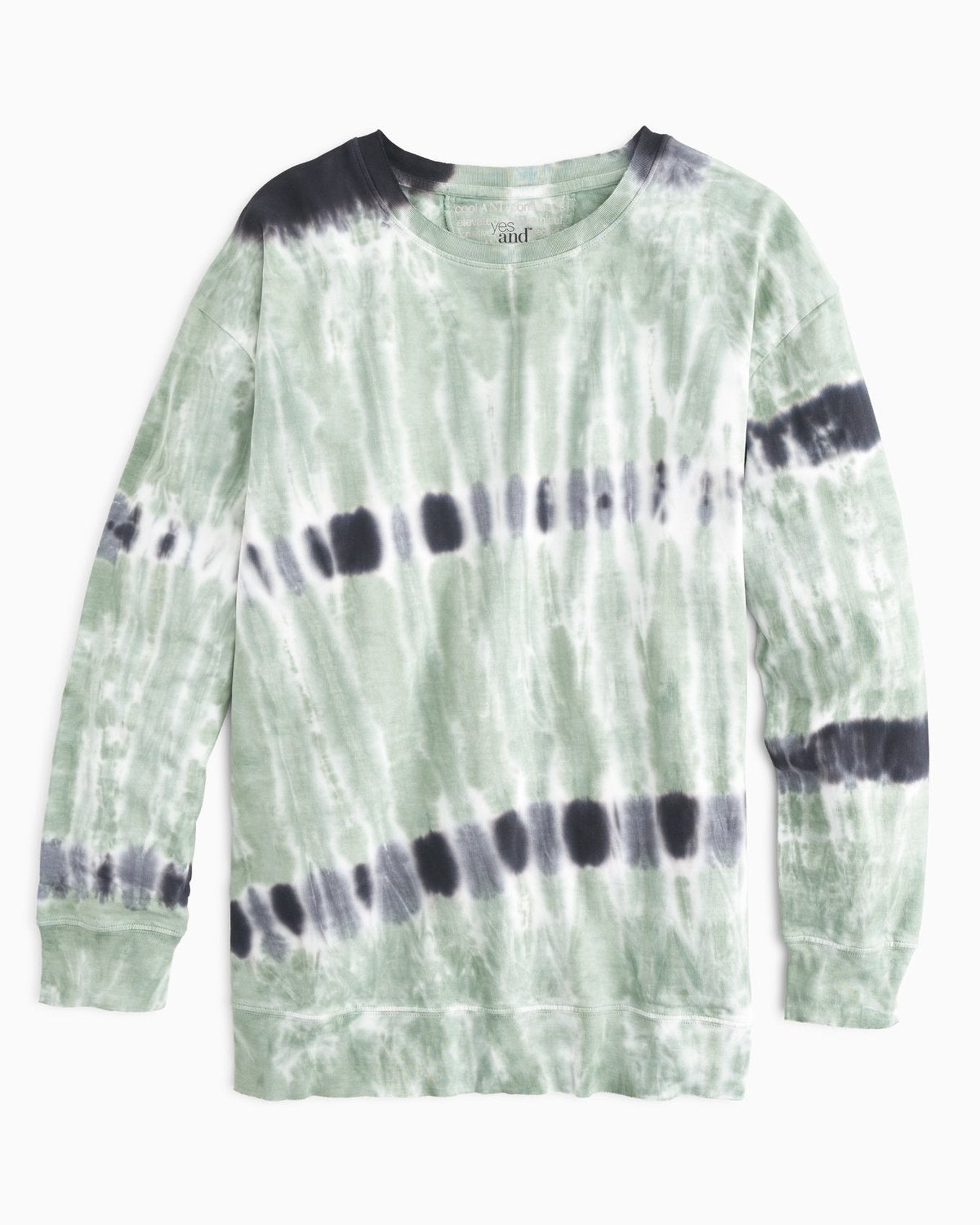 YesAnd Organic Tie Dye Sweatshirt Dress Sweatshirt Dress in color Multi Tie Dye C01 and shape sheath